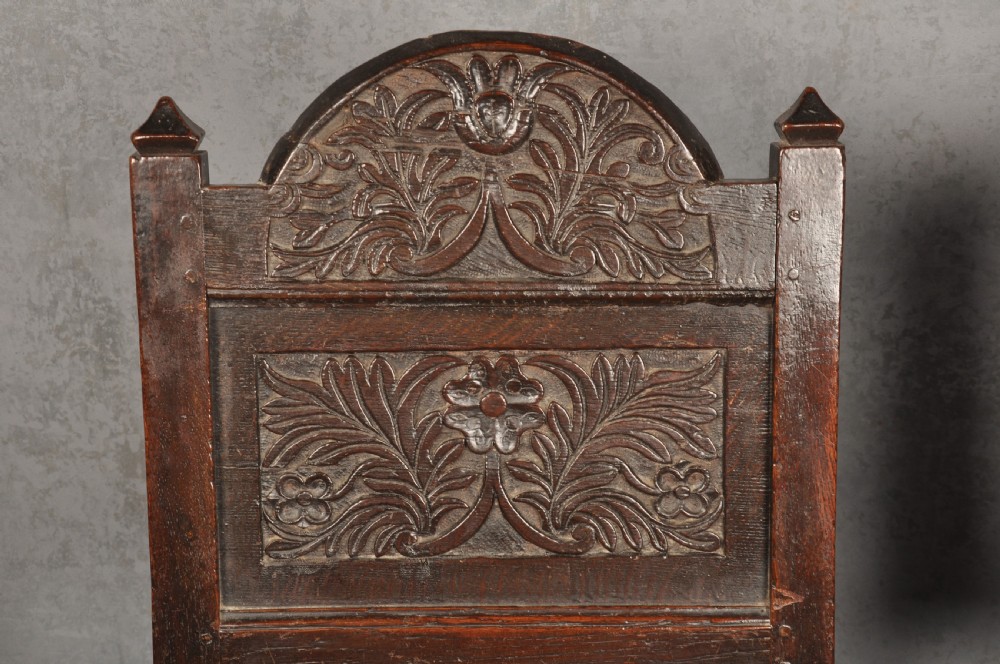 Near Pair Of 17th Century  Lancashire Chairs  View V