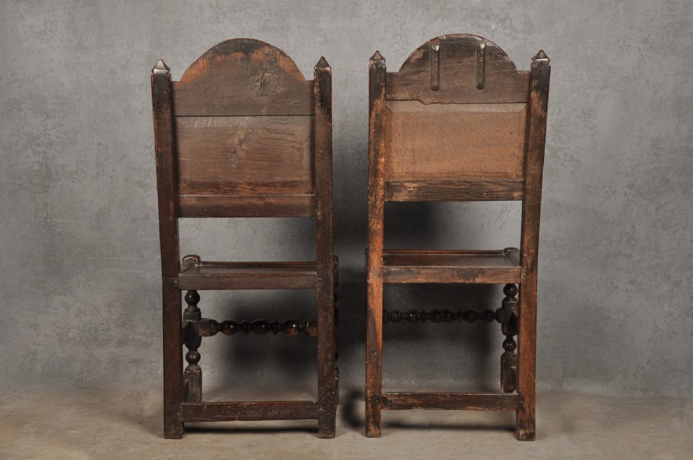 Near Pair Of 17th Century  Lancashire Chairs  View XVII