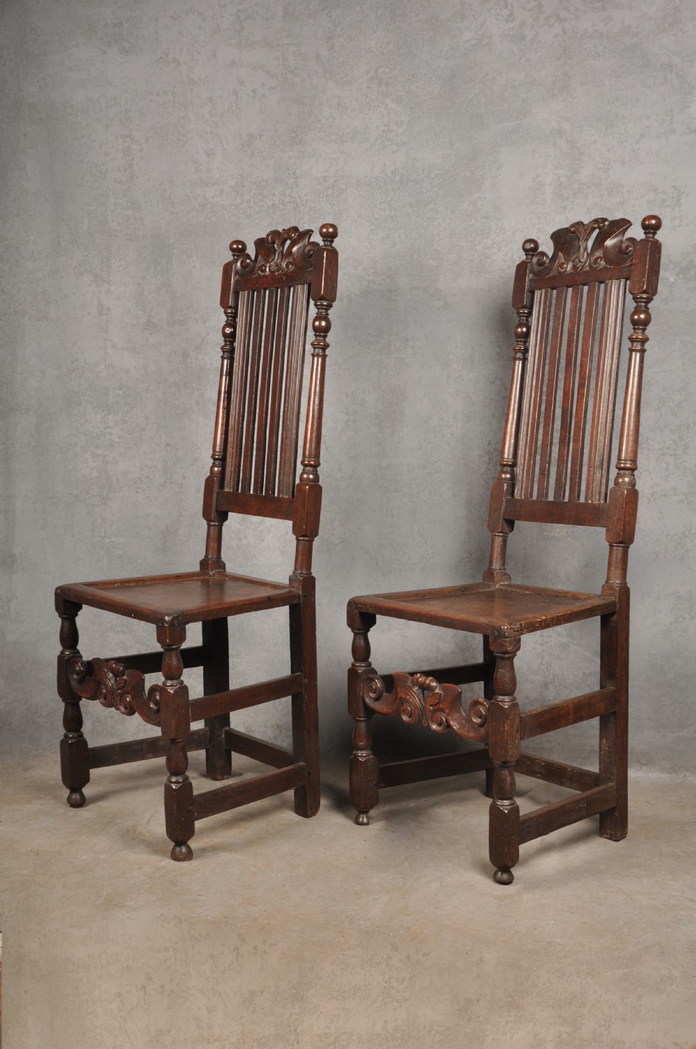 Fine Pair Of 17th Century Oak Side Chairs View III