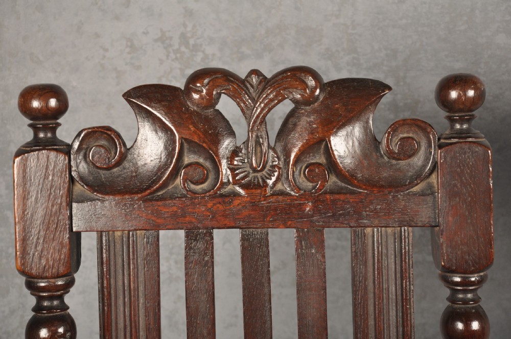 Fine Pair Of 17th Century Oak Side Chairs View IV