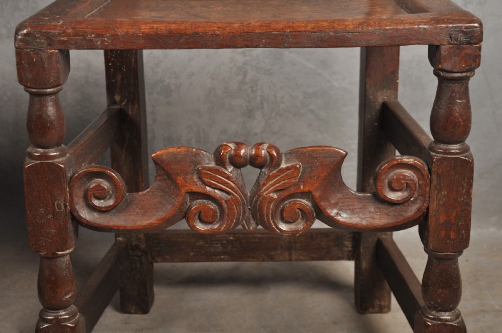 Fine Pair Of 17th Century Oak Side Chairs View VI