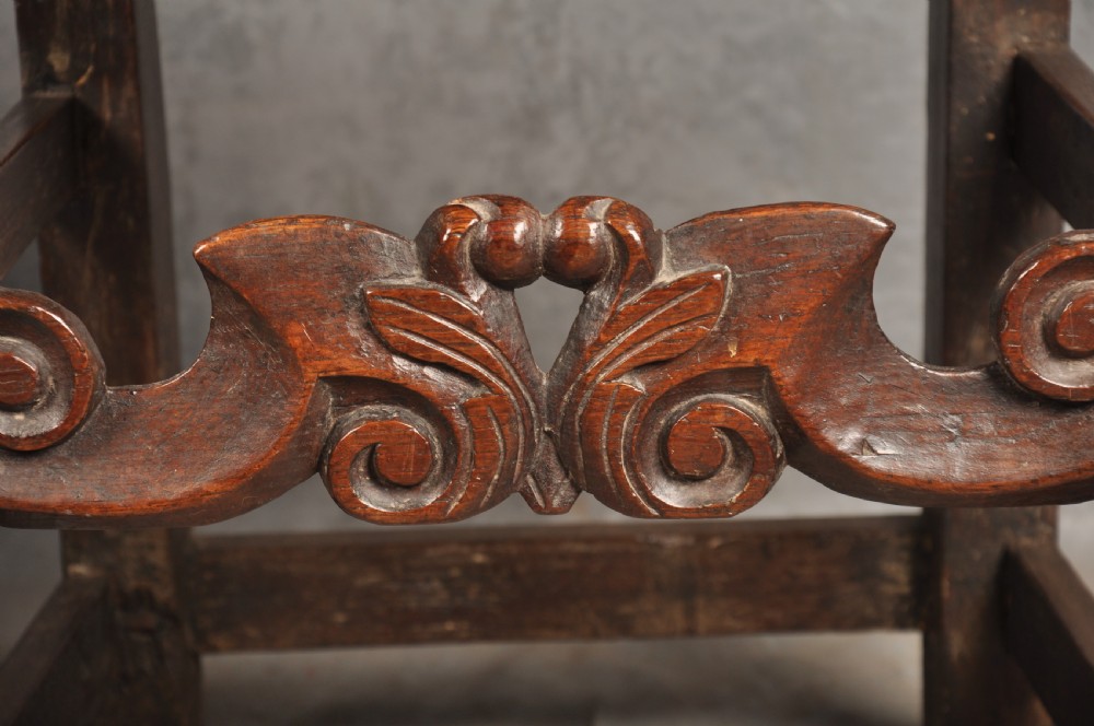 Fine Pair Of 17th Century Oak Side Chairs View VII