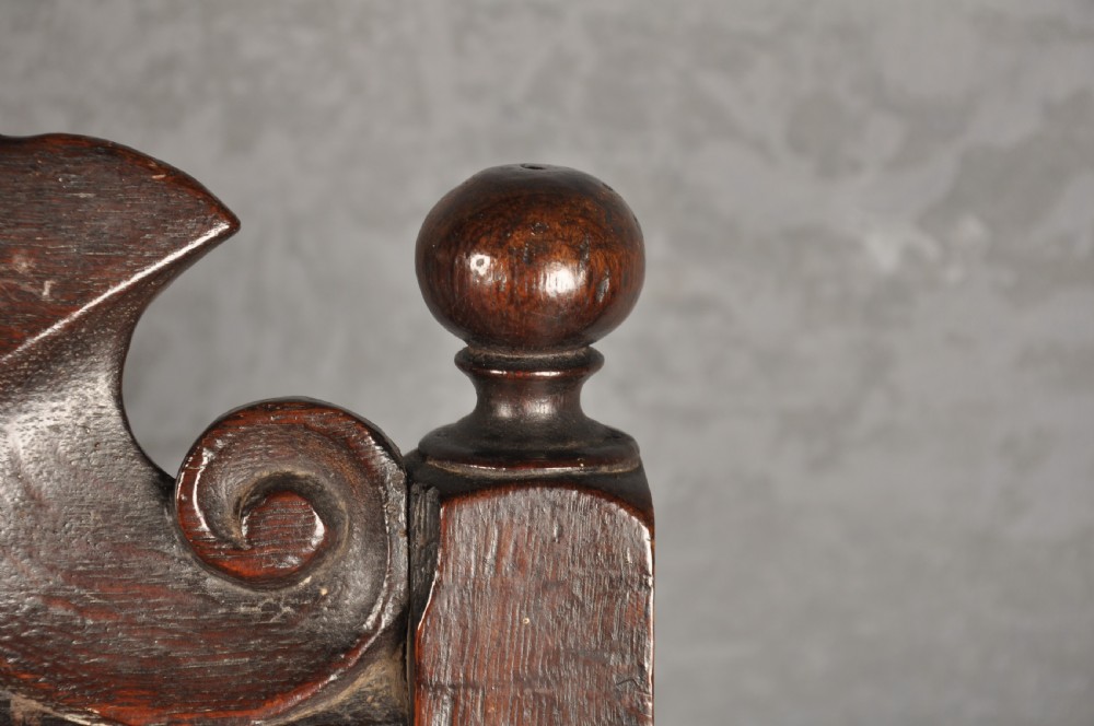 Fine Pair Of 17th Century Oak Side Chairs View VIII