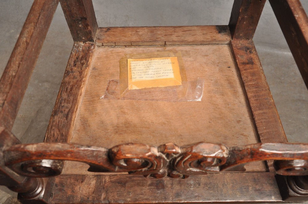 Fine Pair Of 17th Century Oak Side Chairs View X