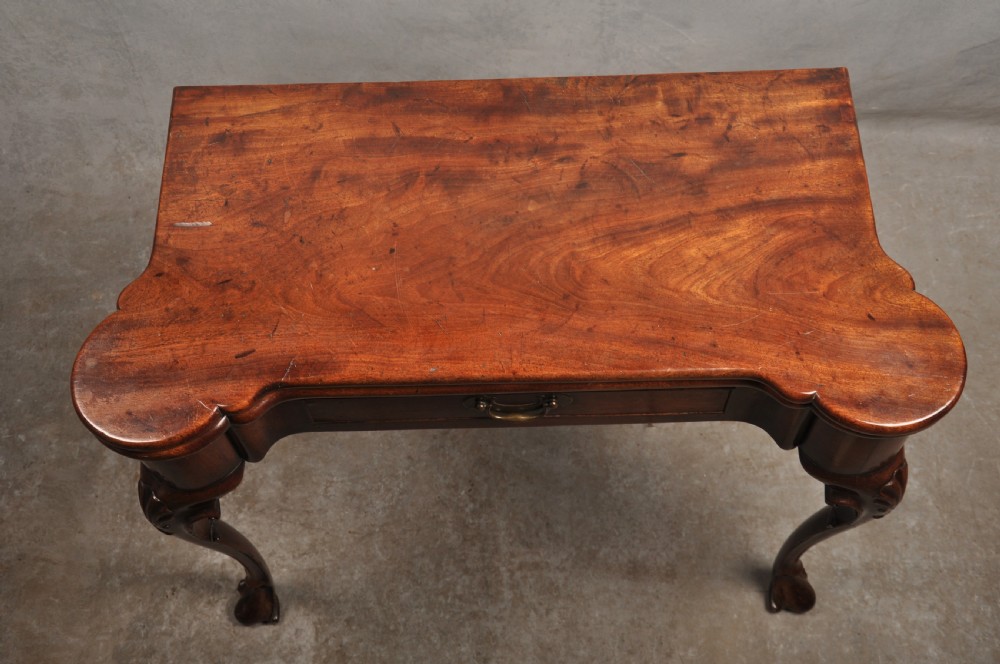 Fine 18th Century Irish Mahogany Tea Table View XIII