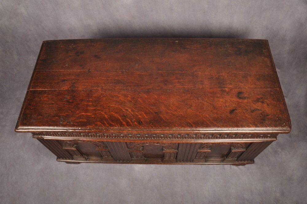 Elizabethan I Oak Coffer   View II