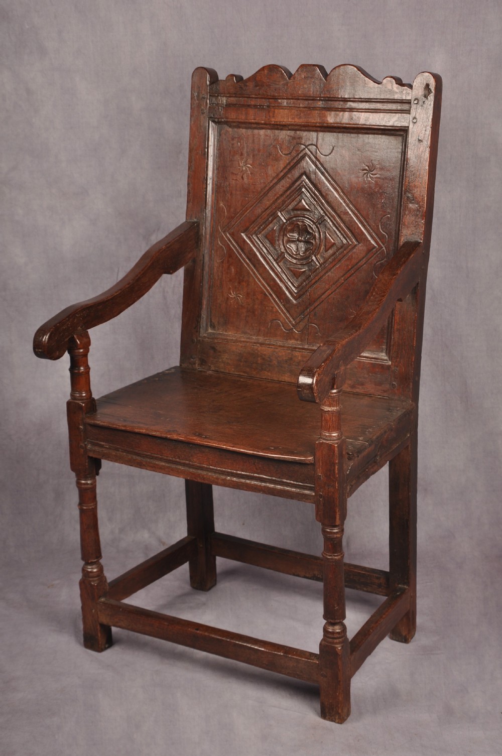 17th Century Oak Wainscot Chair 