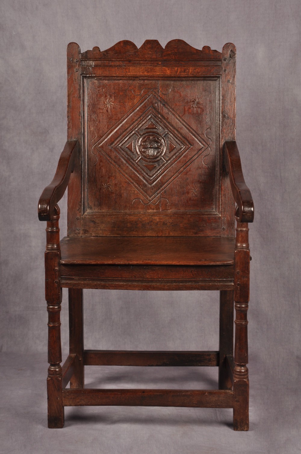 17th Century Oak Wainscot Chair  View II