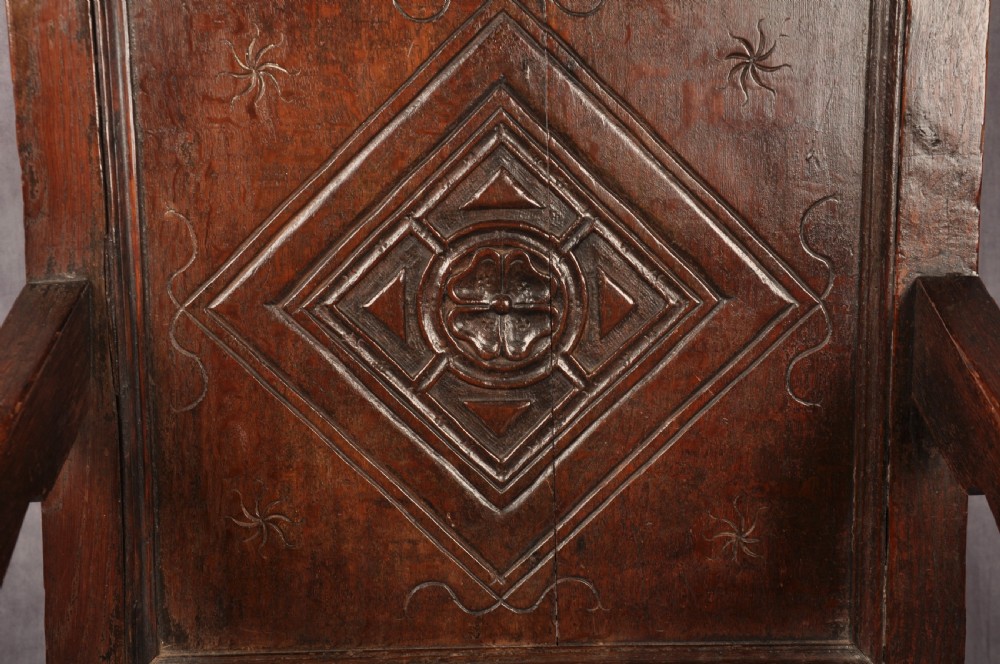 17th Century Oak Wainscot Chair  View IV