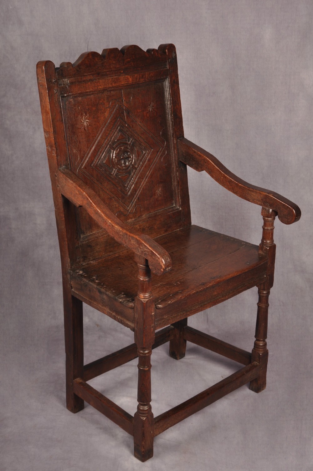17th Century Oak Wainscot Chair  View X