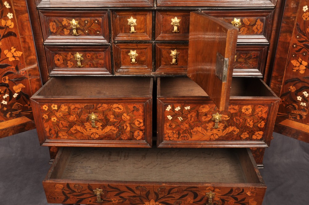 A Fine 17th Century Marquetry Cabinet  View XVII
