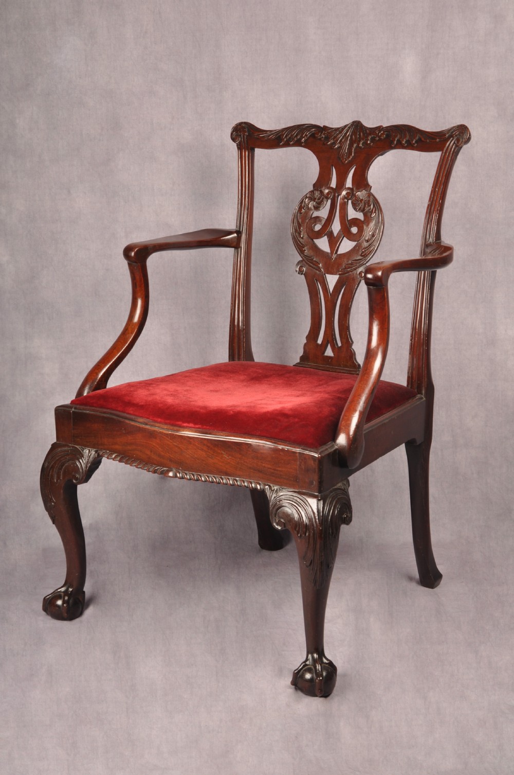 Fine Mid 18th Century Mahogany Armchair