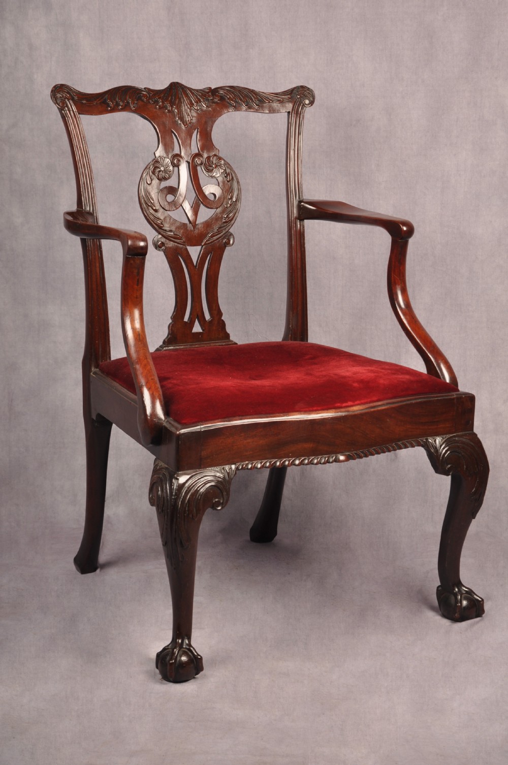 Fine Mid 18th Century Mahogany Armchair View II