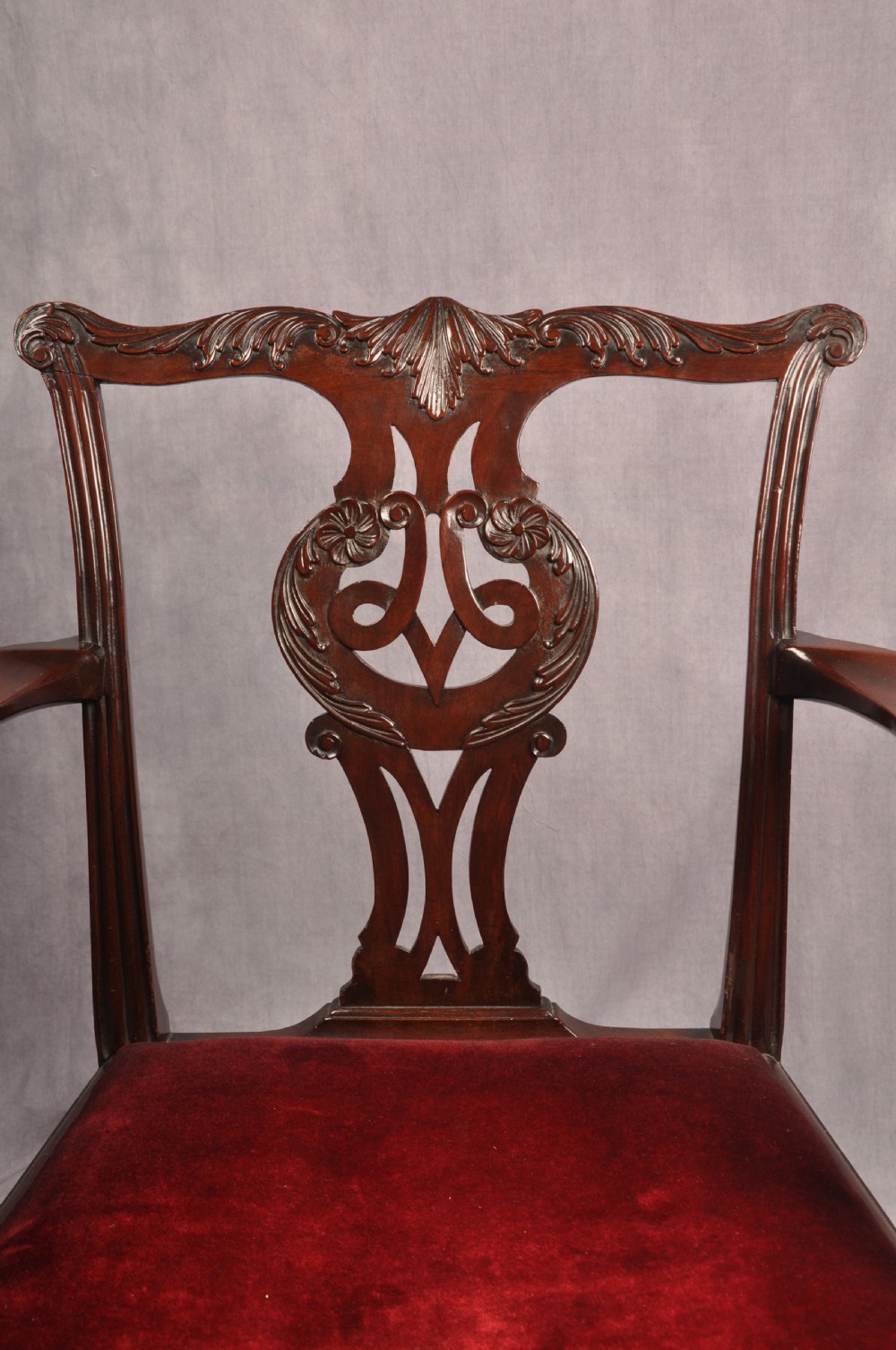 Fine Mid 18th Century Mahogany Armchair View V