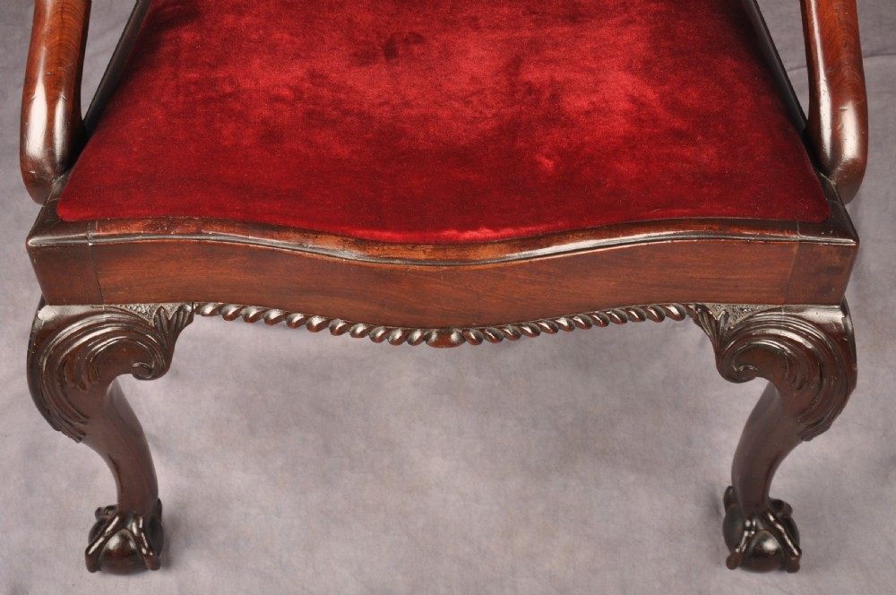 Fine Mid 18th Century Mahogany Armchair View VIII