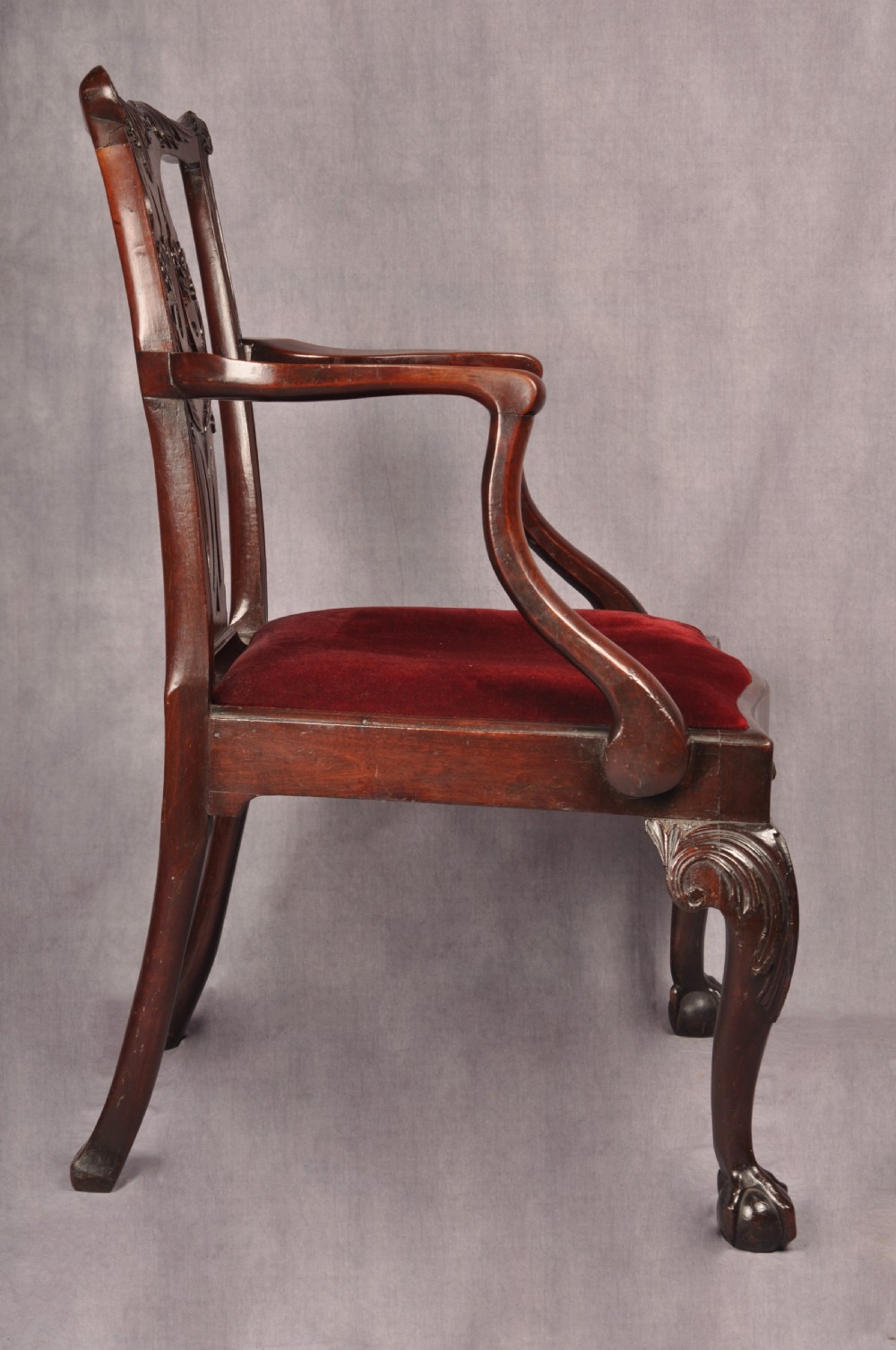 Fine Mid 18th Century Mahogany Armchair View IX