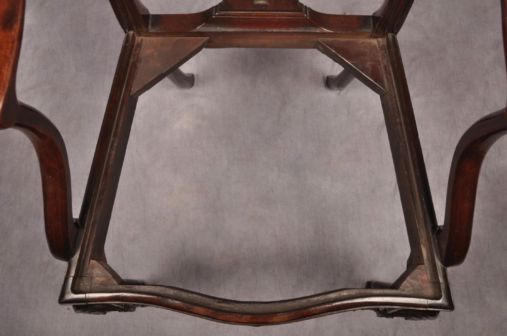 Fine Mid 18th Century Mahogany Armchair View X