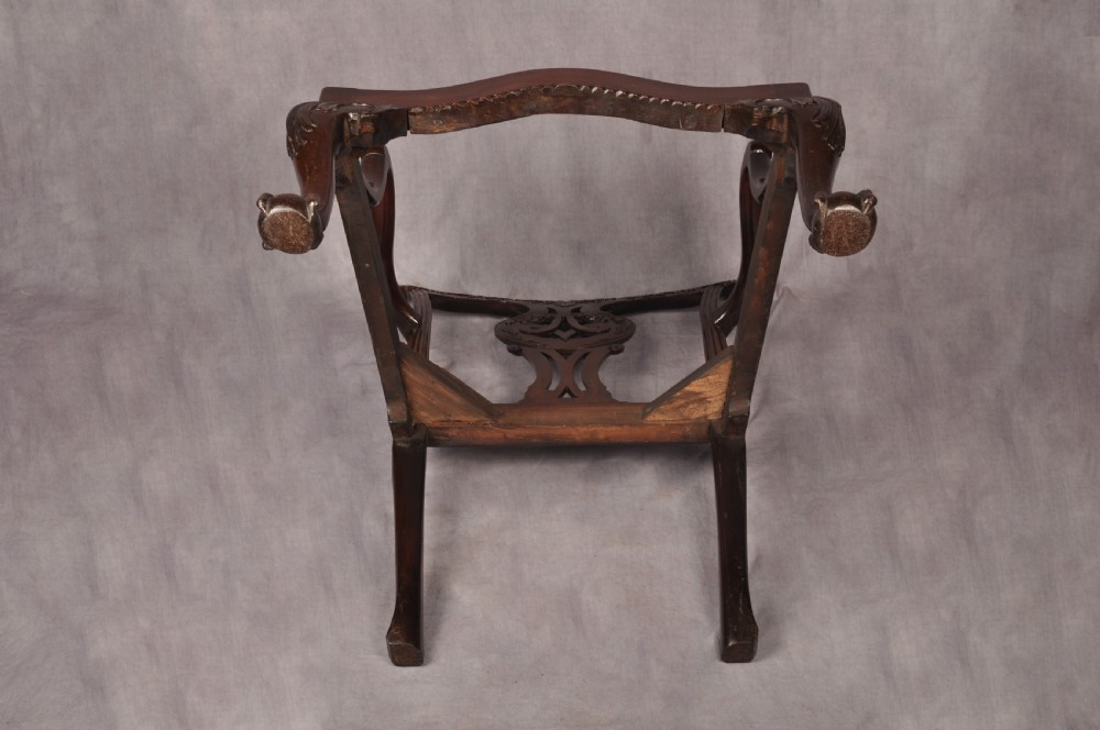 Fine Mid 18th Century Mahogany Armchair View XI