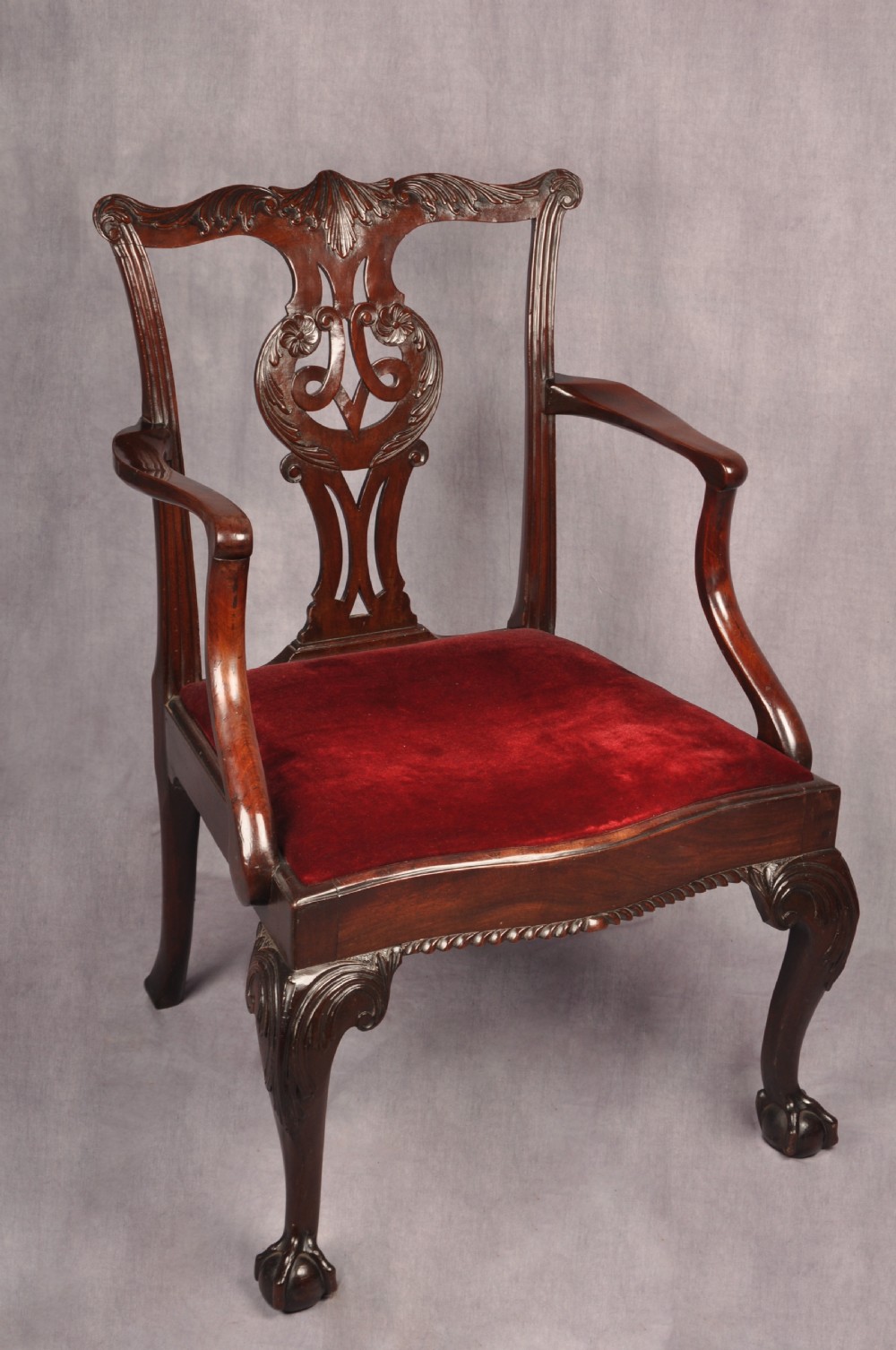 Fine Mid 18th Century Mahogany Armchair View XIII