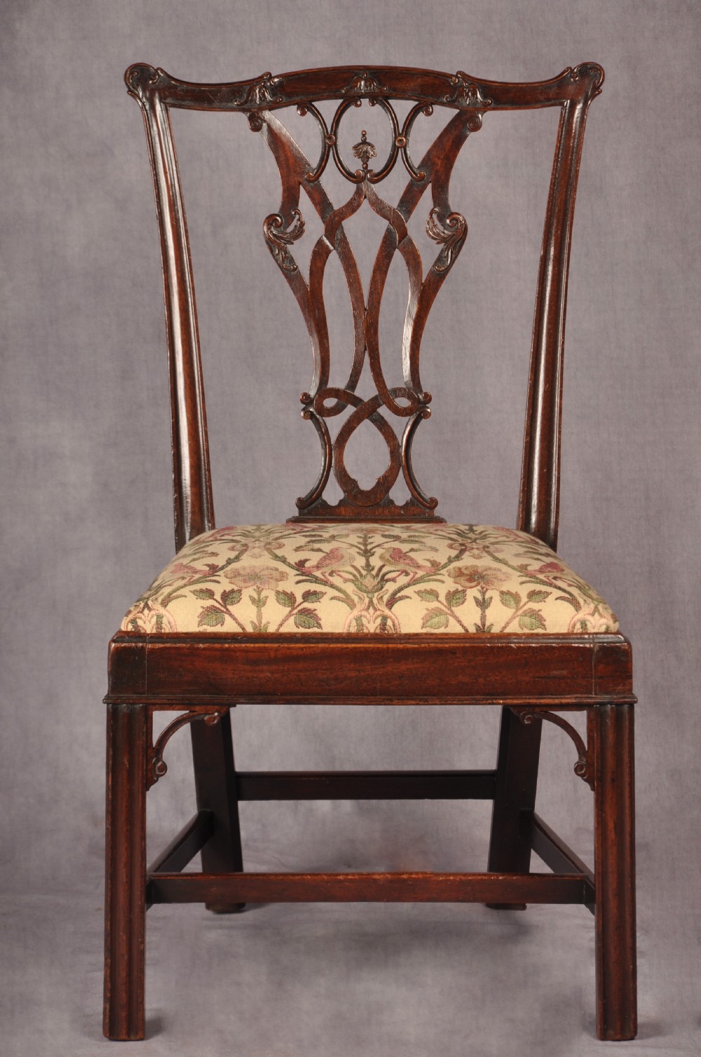 Fine Pair Of 18th Century Mahogany Chippendale Chairs View X