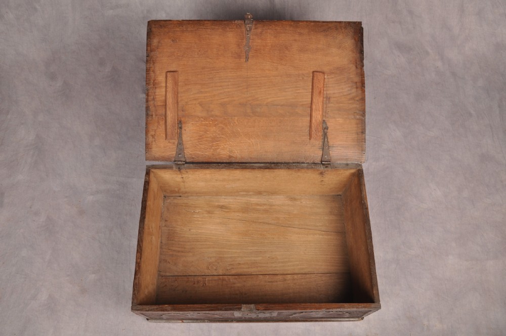 17th Century Oak Box View IX