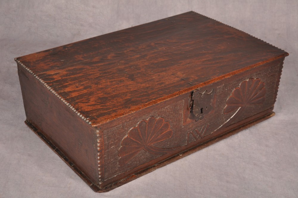 17th Century Oak Box View XIV
