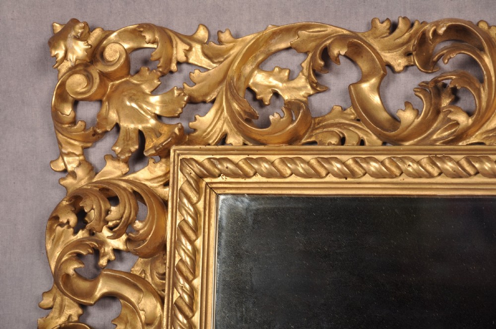 Fine 19th Century Florentine Gilt-wood Mirror  View IV