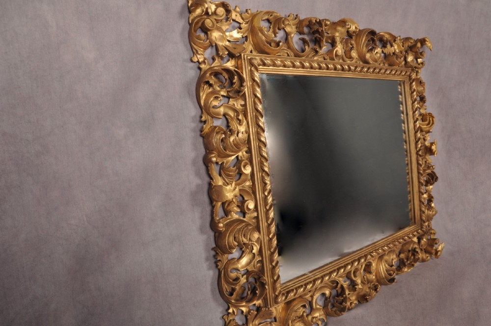 Fine 19th Century Florentine Gilt-wood Mirror  View VIII