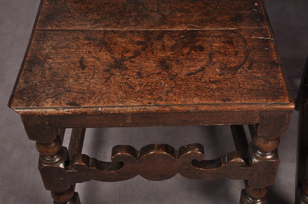 Set Of Four 17th Century Oak Chairs View VII