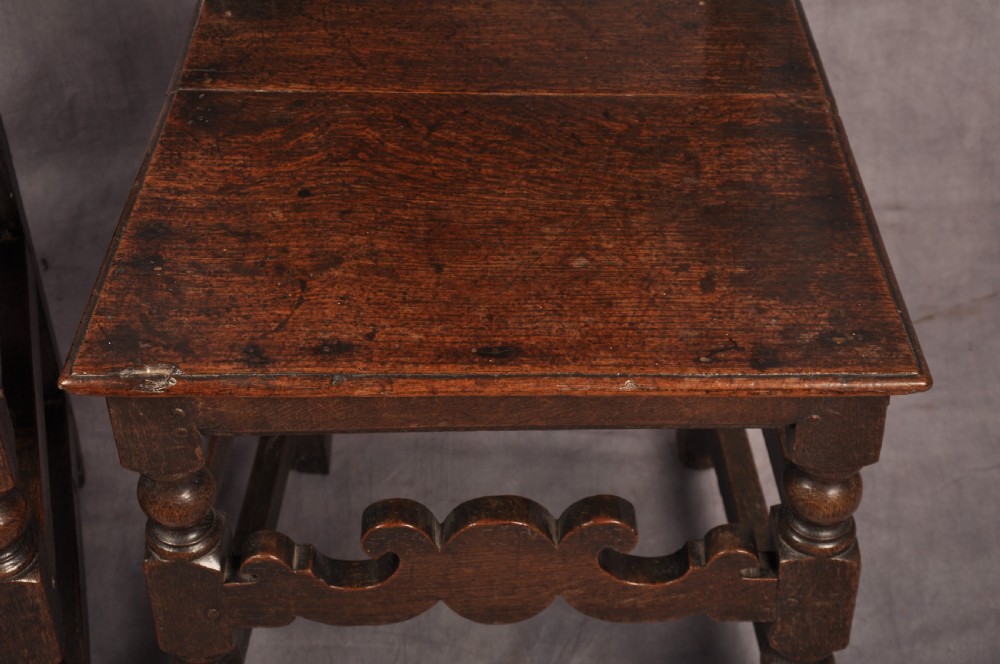 Set Of Four 17th Century Oak Chairs View VIII