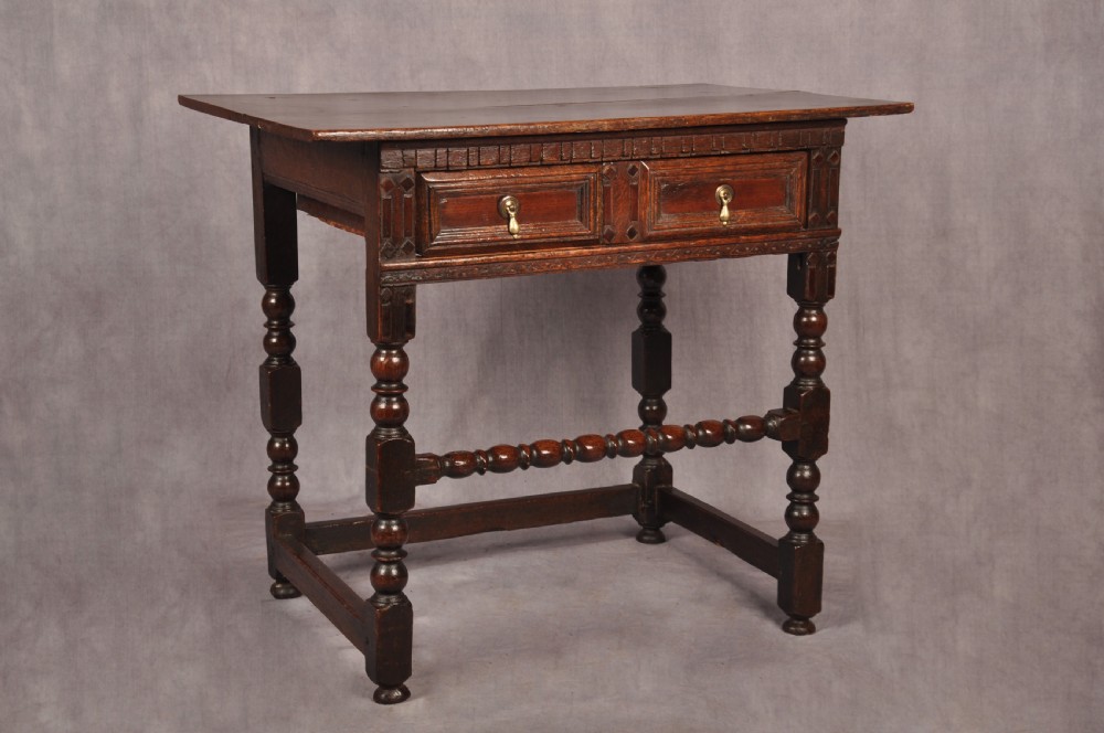 17th Century Oak Side Table View IV