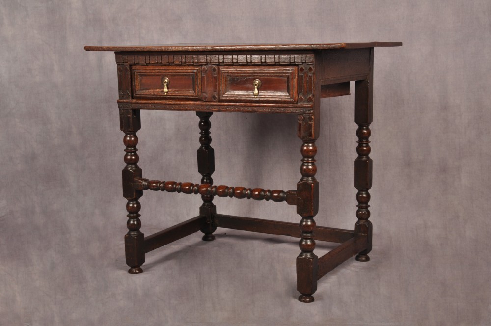 17th Century Oak Side Table View V