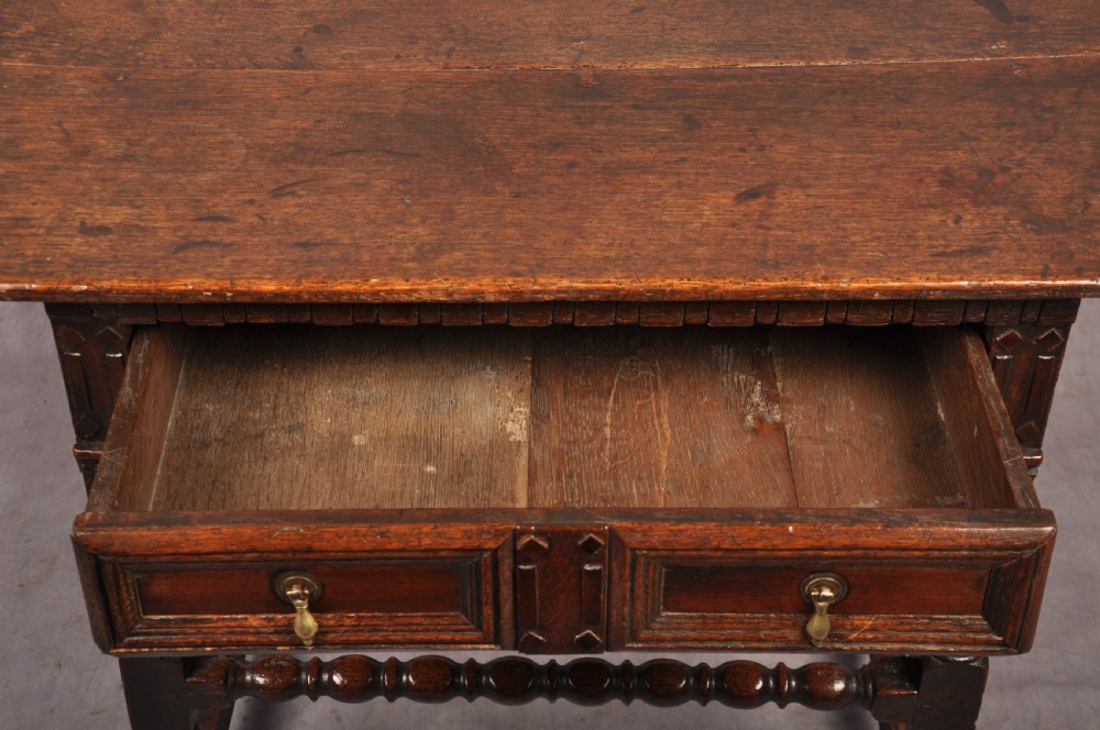 17th Century Oak Side Table View VI