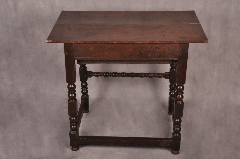17th Century Oak Side Table View XI