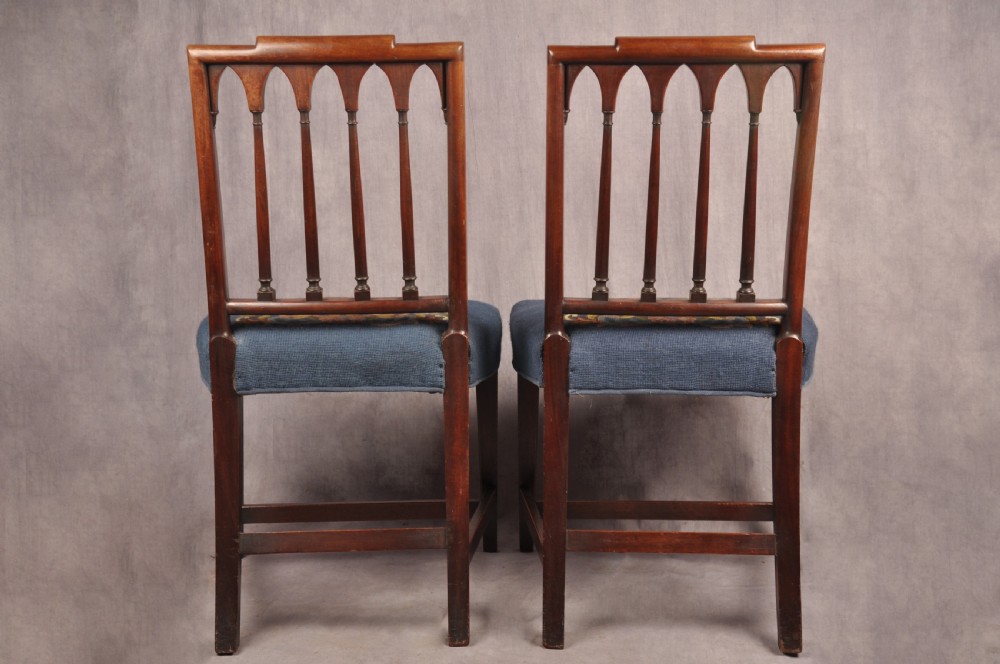 Fine Pair Of Sheraton Chairs View X