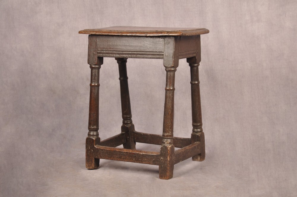 17th Century Oak Joint Stool 