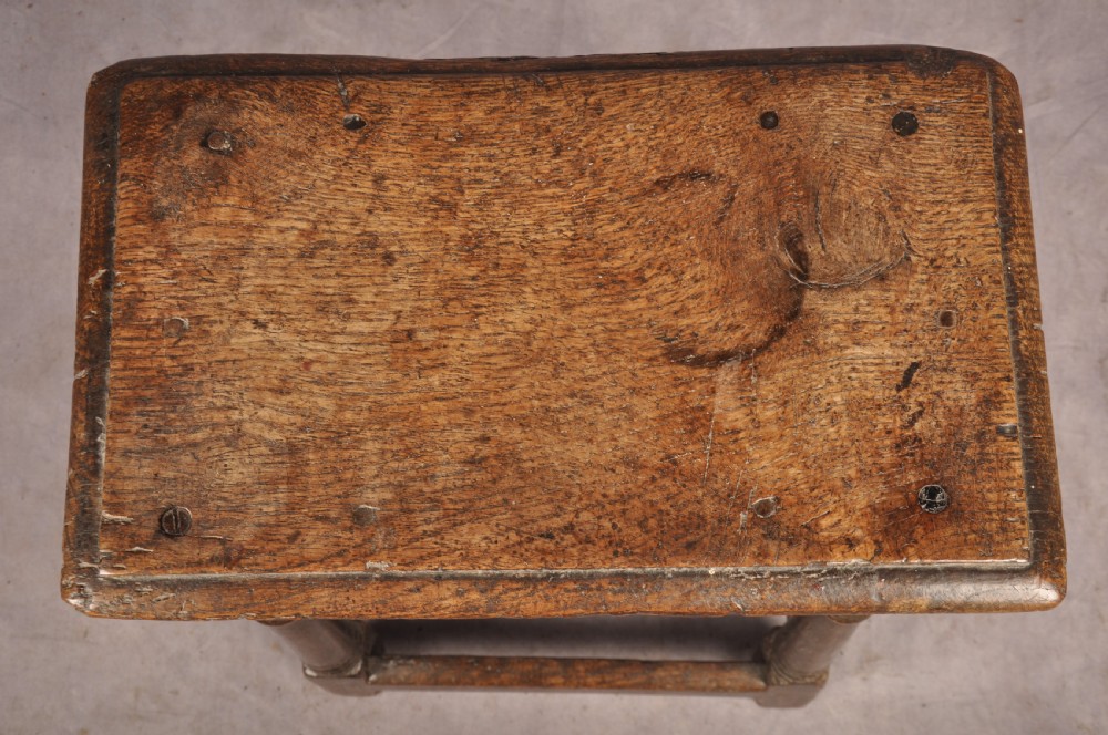 17th Century Oak Joint Stool  View II