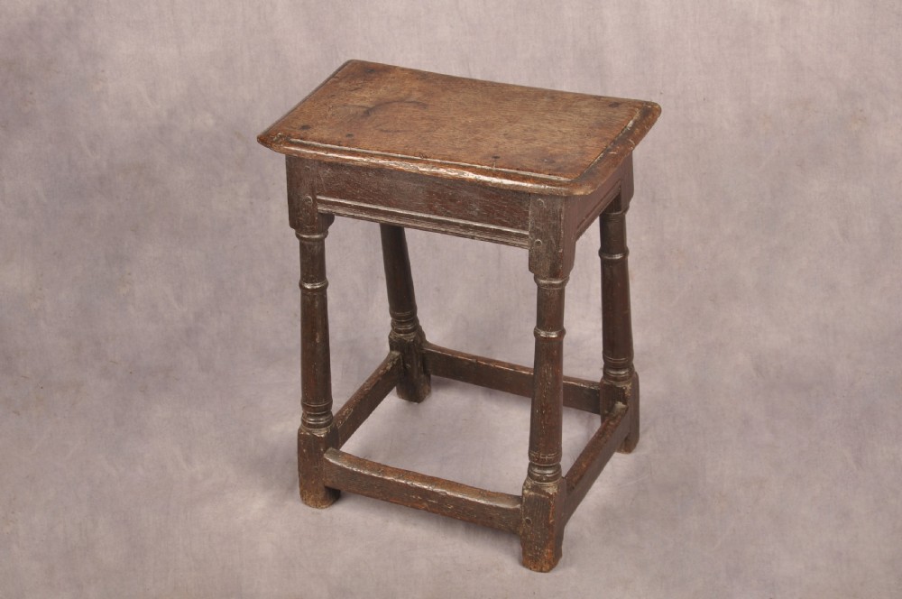 17th Century Oak Joint Stool  View III