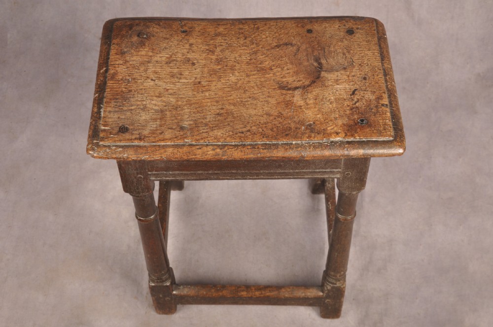 17th Century Oak Joint Stool  View IV