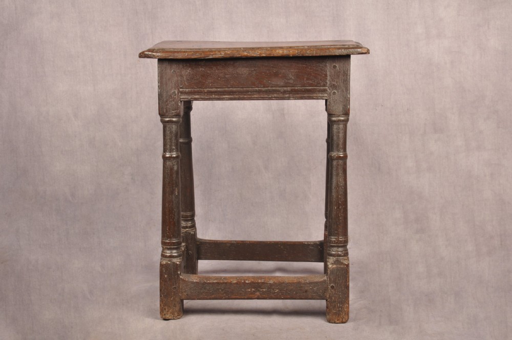 17th Century Oak Joint Stool  View V