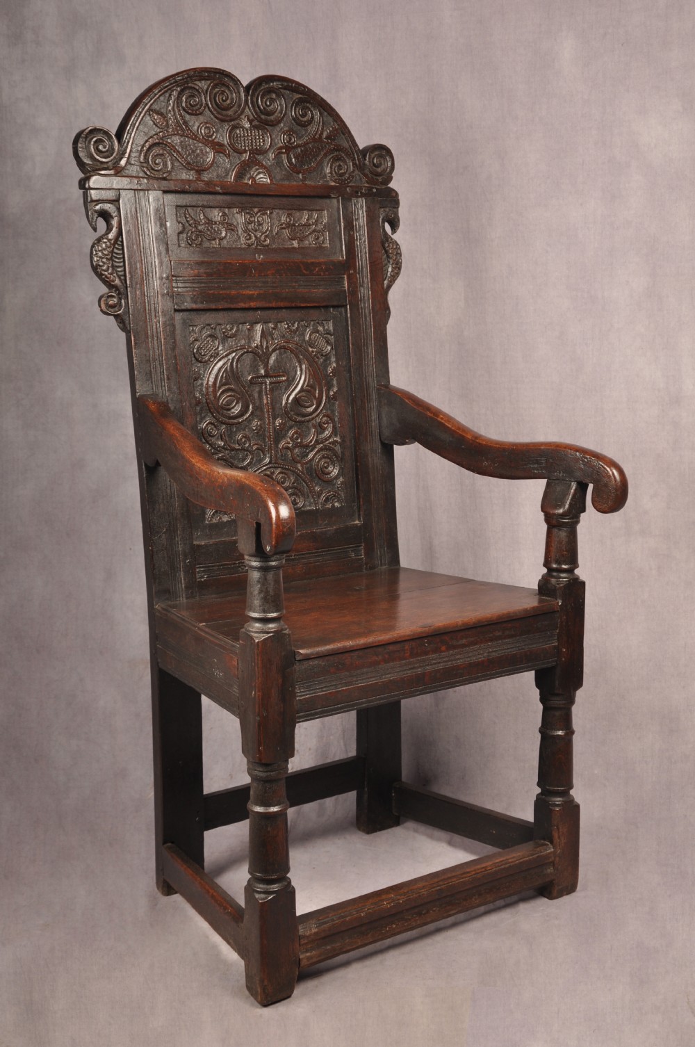 17th Century Yorkshire Oak Wainscot Chair  View II