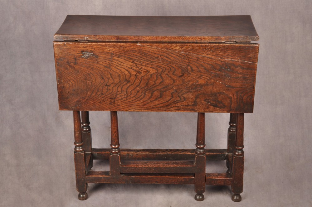 Rare 17th Century Gateleg Side Table View II