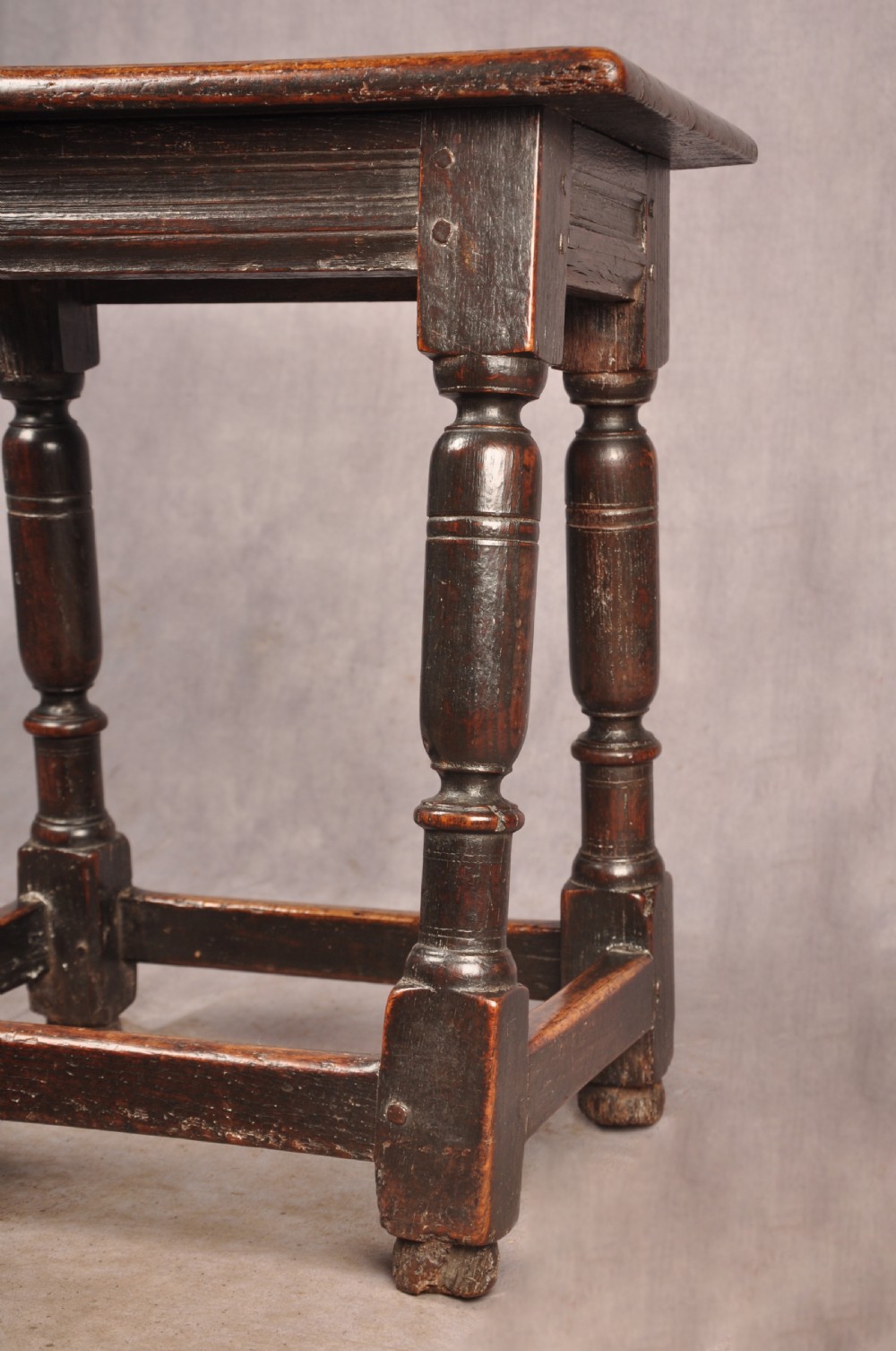 17th Century Oak & Elm Joint Stool View VII