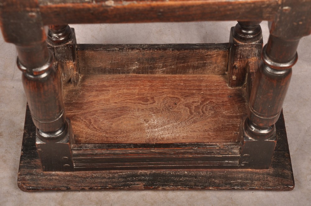 17th Century Oak & Elm Joint Stool View XI