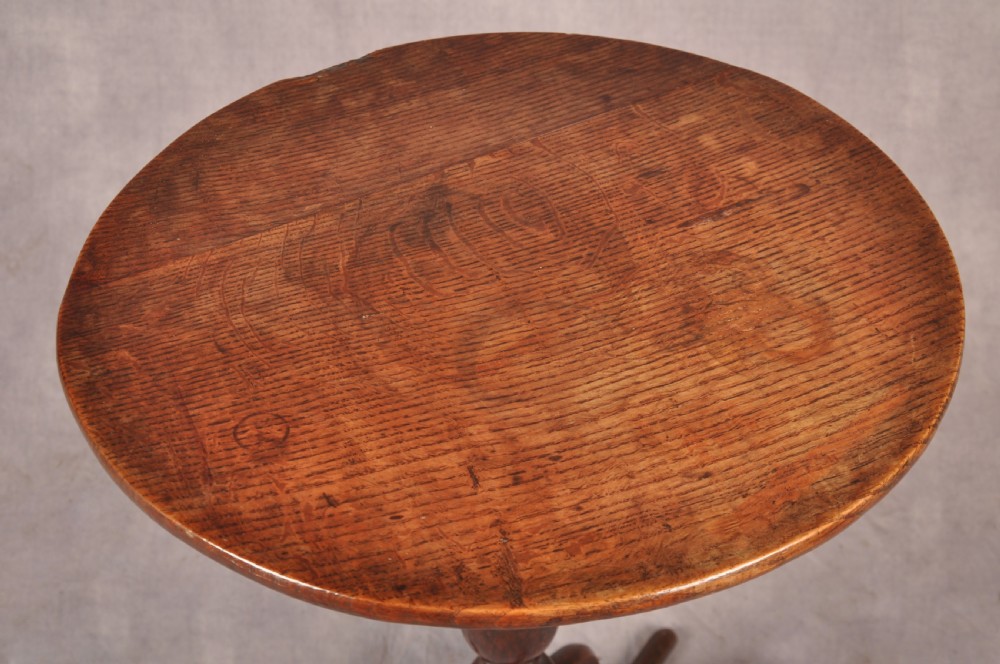 Small 18th Century Oak Tripod Table View III