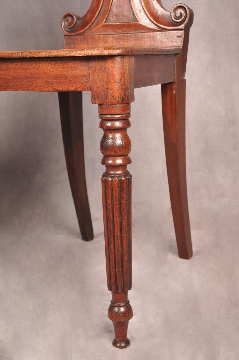 Fine Pair Of Regency Hall Chairs View IV