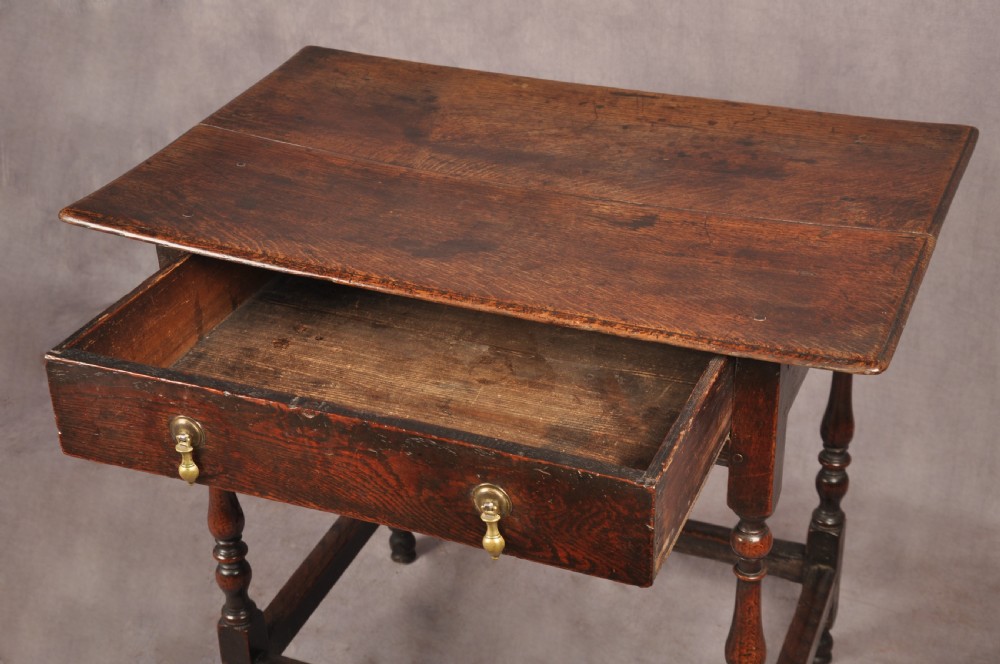 17th Century Oak Side Table View IV