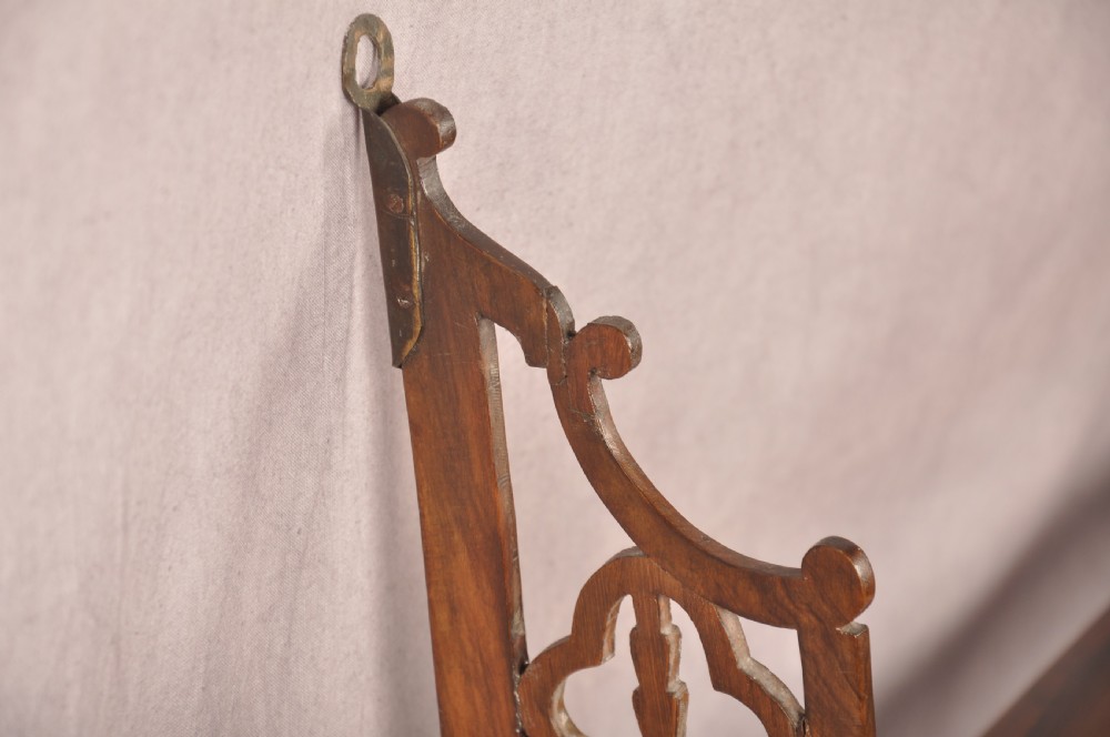 18th Century Padouk wood Chippendale Hanging Shelves View XI