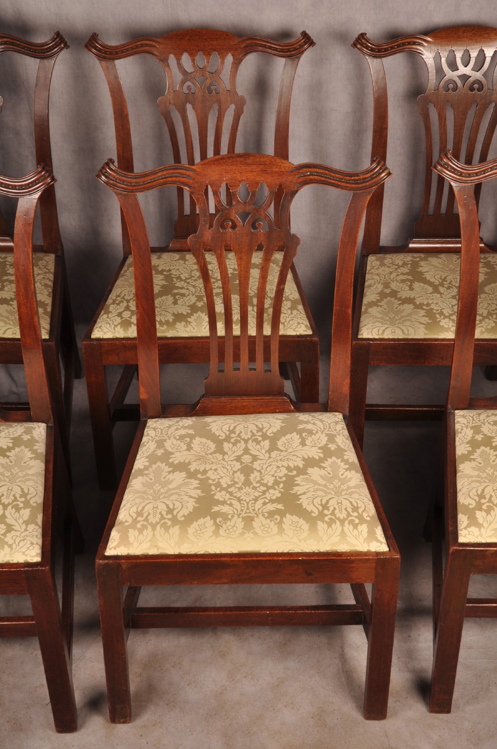 Fine Set Of Six Late 18th Century Chippendale chairs View II