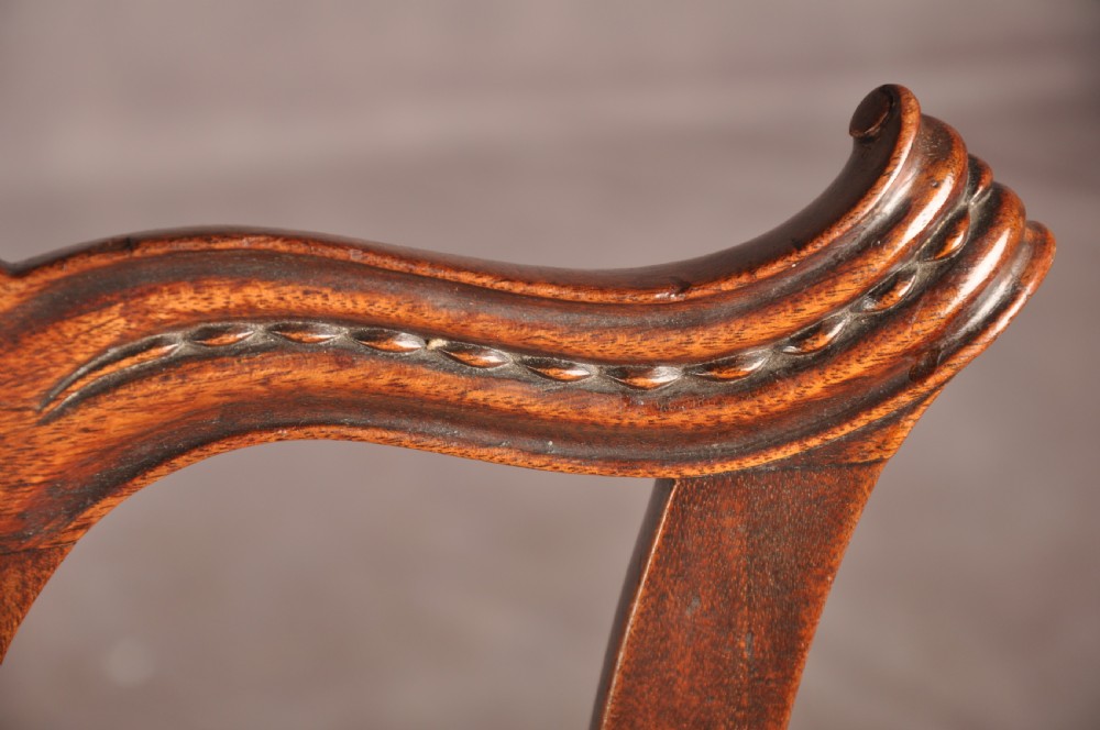 Fine Set Of Six Late 18th Century Chippendale chairs View VIII